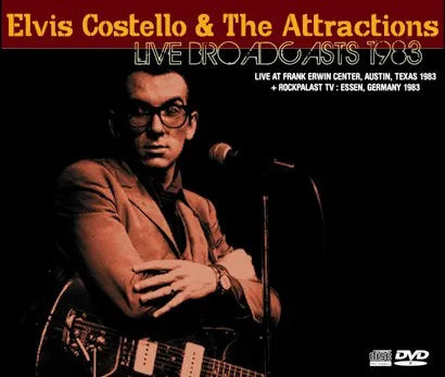 ELVIS COSTELLO / LIVE BROADCASTS 1983 Soundboard PRO shot (2CDR+1DVDR)