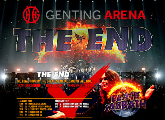 BLACK SABBATH / The End Tour 2017 in Birmingham Genting Arena (4CDR)