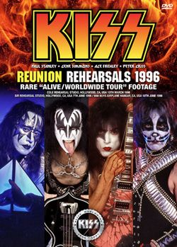 KISS / REUNION REHEARSALS 1996 RARE ALIVE/WORLDWIDE TOUR FOOTAGE (2DVDR)