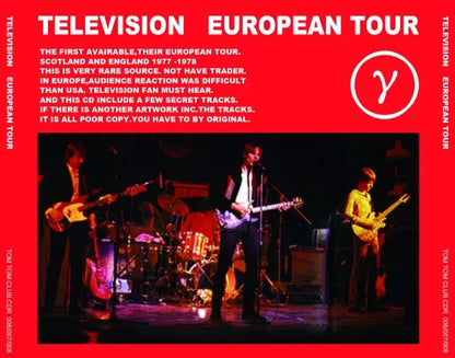 TELEVISION / EUROPEAN TOUR GRASGOW 1977 MANCHESTER 1978 AND MORE (3CDR)