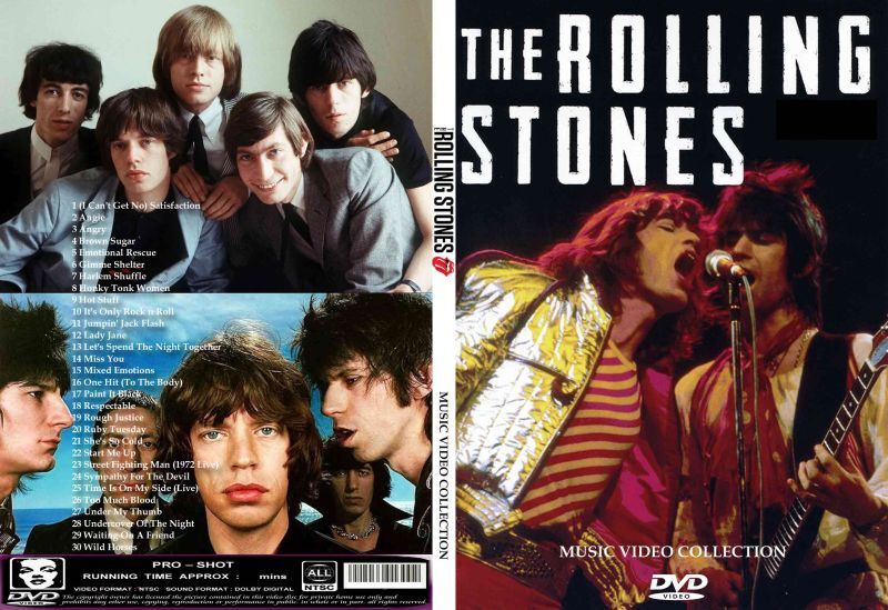 THE ROLLING STONES / MUSIC VIDEO COLLECTION (1DVDR) Unprinted white disc