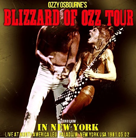 Ozzy Osbourne / Blizzard of Ozz Tour 1981 North America Leg Paladium SOUNDBOARD 2nd show (1CDR)