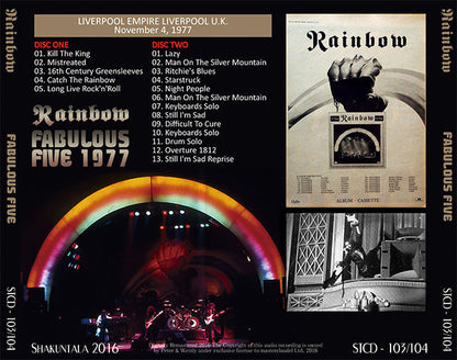 RAINBOW FABULOUS FIVE 1977 �y2CD�z
