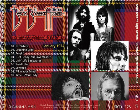 BBA / UNRELEASED SECOND ALBUM (1CD) Jeff Beck
