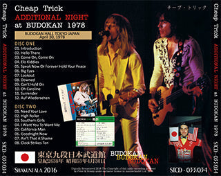 CHEAP TRICK / ADDITIONAL NIGHT at BUDOKAN 1978 �y2CD�z