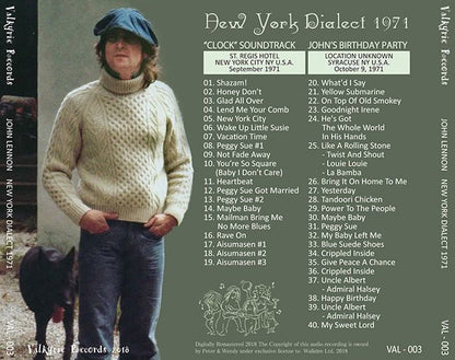 JOHN LENNON / NEW YORK DIALECT 【1CD】