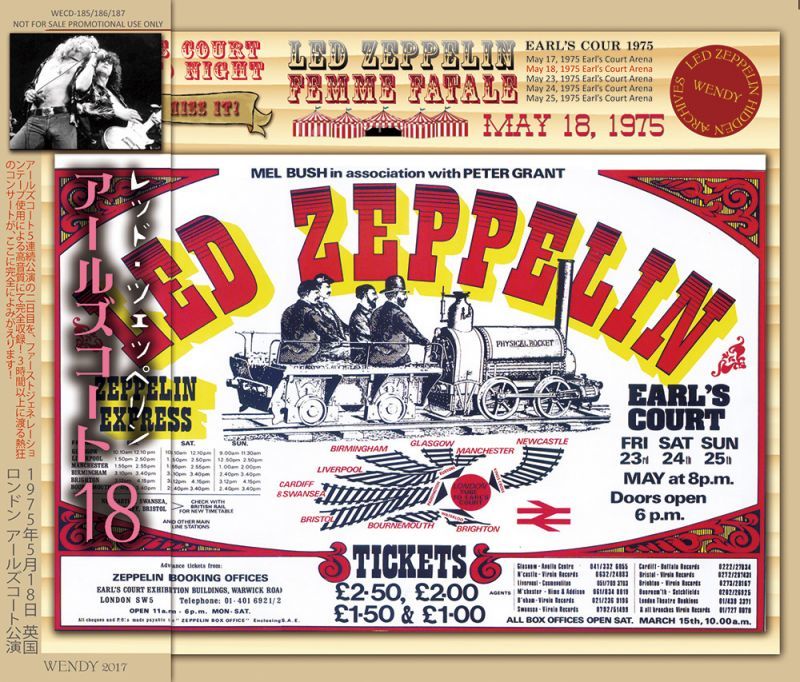 LED ZEPPELIN / EALR'S COURT May 18, 1975 【3CD】