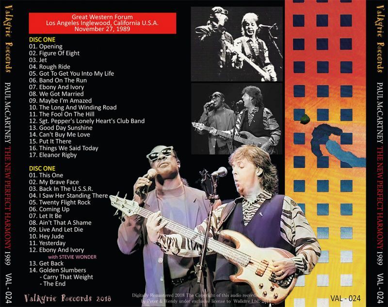 PAUL McCARTNEY / THE NEW PERFECT HARMONY 1989 【2CD】