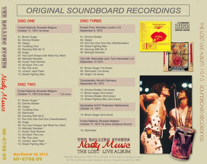 THE ROLLING STONES / NASTY MUSIC - THE LOST LIVE ALBUM - 【3CD】