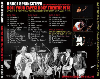 BRUCE SPRINGSTEEN / ROLL YOUR TAPES! ROXY THEATRE 1978 �y3CD�z