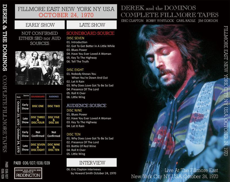 DEREK & THE DOMINOS / COMPLETE FILLMORE TAPES �y10CD�z