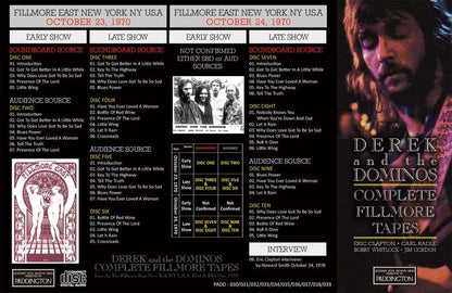 DEREK & THE DOMINOS / COMPLETE FILLMORE TAPES �y10CD�z