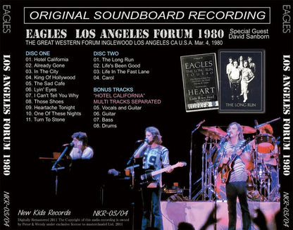 EAGLES / LOS ANGELES FORUM 1980 �y2CD�z