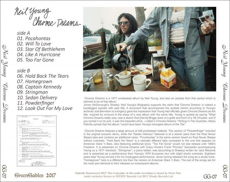 NEIL YOUNG / CHROME DREAMS �y1CD�z