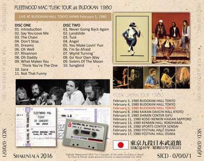 FLEETWOOD MAC / TUSK TOUR AT BUDOKAN 1980 �y2CD�z