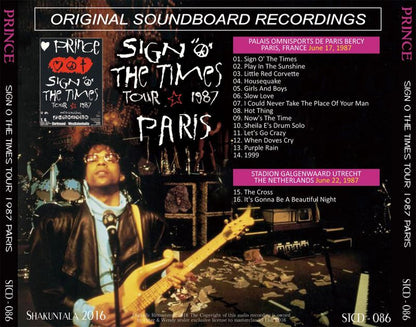 PRINCE / SIGN OF THE TIMES 1987 PARIS (1CD)
