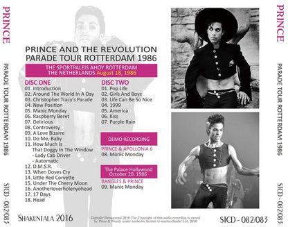 PRINCE / PARADE TOUR ROTTERDAM 1986 �y2CD�z
