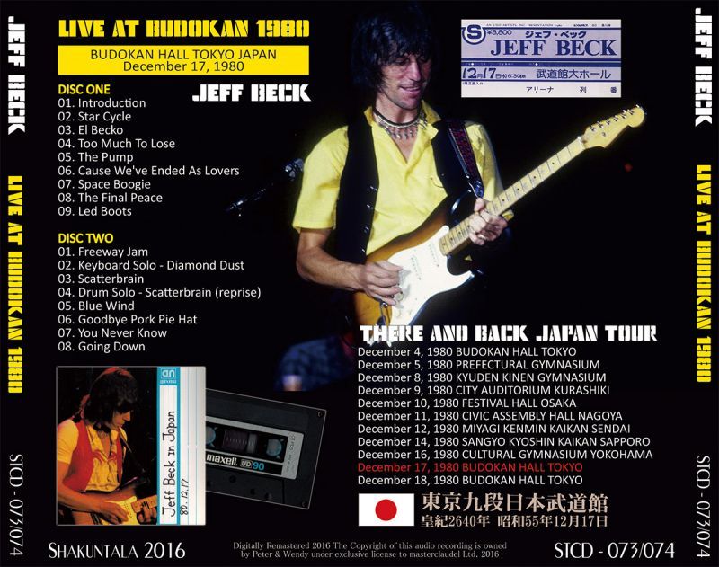 JEFF BECK / LIVE AT BUDOKAN 1980 �y2CD�z