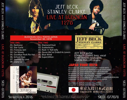 JEFF BECK & STANLEY CLARKE / LIVE AT BUDOKAN 1978 �y2CD�z