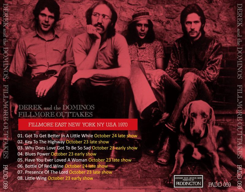DEREK AND THE DOMINOS / FILLMORE OUTTAKES �y1CD�z