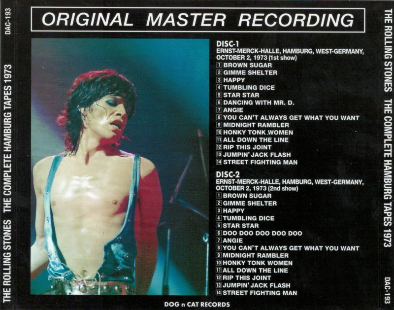 The Rolling Stones / THE COMPLETE HAMBURG TAPES 1973 (2CD) DAC-193