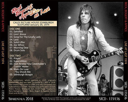 BECK BOGERT & APPICE / BBA / JEFF BECK / LIVE AT LAST 1974 �y2CD�z