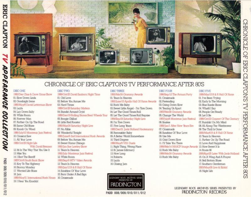 ERIC CLAPTON / TV APPEARANCE COLLECTION �y5CD�z