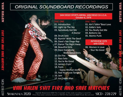 VAN HALEN / 1979 SHIT FIRE AND SAVE MATCHES (2CD)