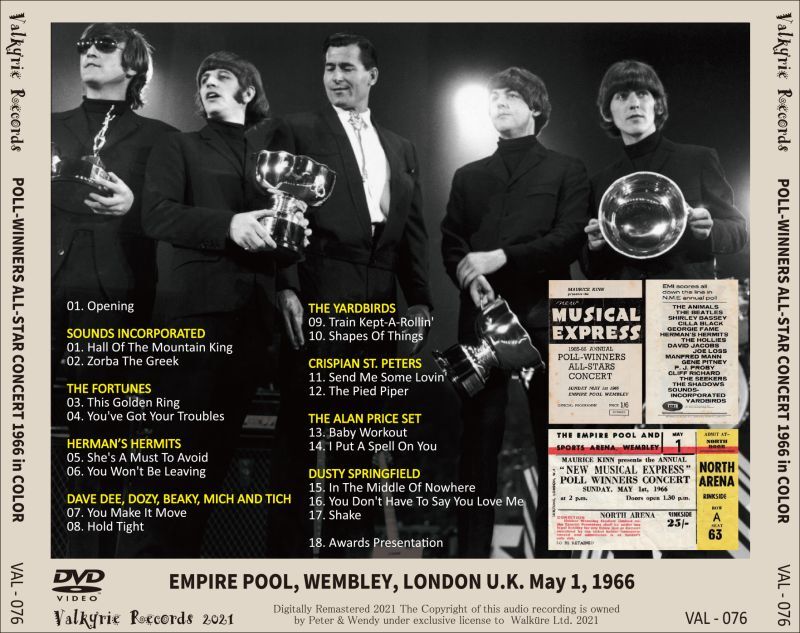 V.A. / 1966 POLL WINNERS ALL STAR CONCERT IN COLOR (1DVD)