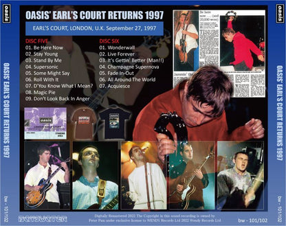 OASIS / OASIS' EARL'S COURT RETURNS 1997 (6CD)