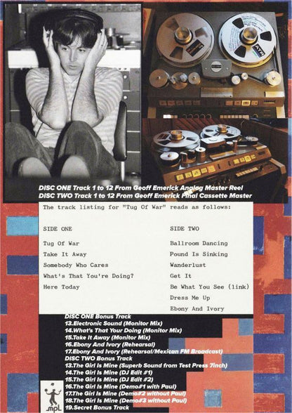 PAUL McCARTNEY / TUG OF WAR Super Analog Masters 40th Anniversary Edition (2CD)