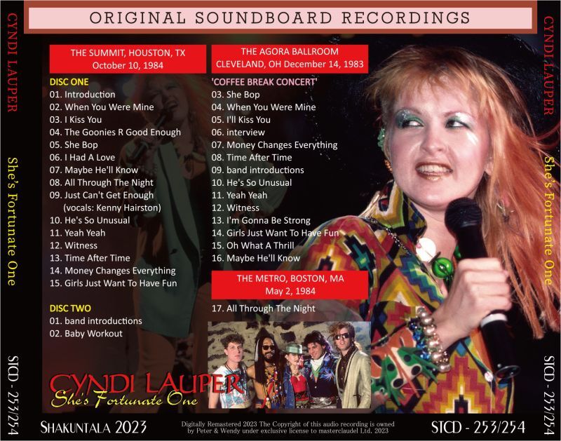 CYNDI LAUPER /  1984 SHE'S FORTUNATE ONE (2CD)