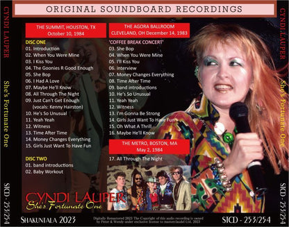 CYNDI LAUPER /  1984 SHE'S FORTUNATE ONE (2CD)