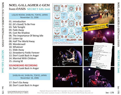 NOEL GALLAGHER & GEM FROM OASIS / 2006 SECRET GIG (1CD)