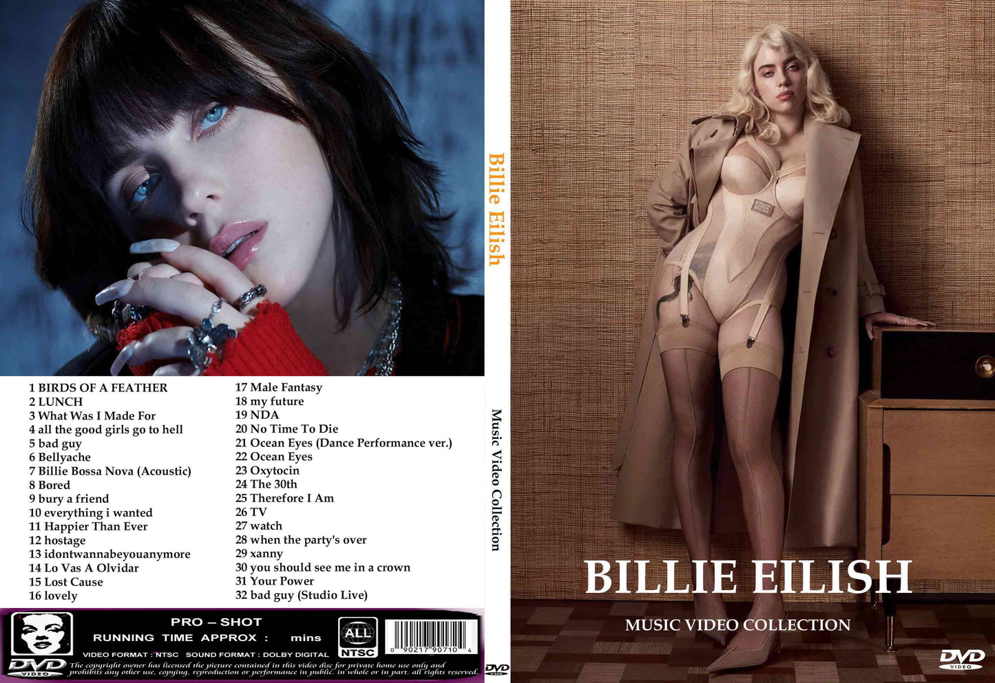 Billie Eilish / Music Video Collection (1DVDR)