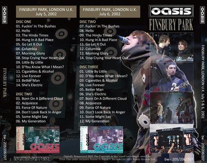 OASIS / 2002 FINSBURY PARK (5CD)