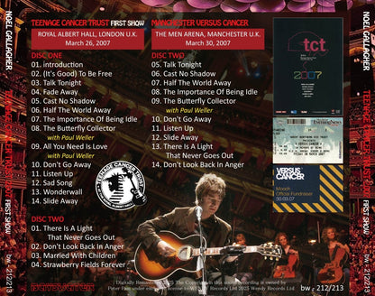 NOEL GALLAGHER / 2007 TEENAGE CANCER TRUST (2CD)