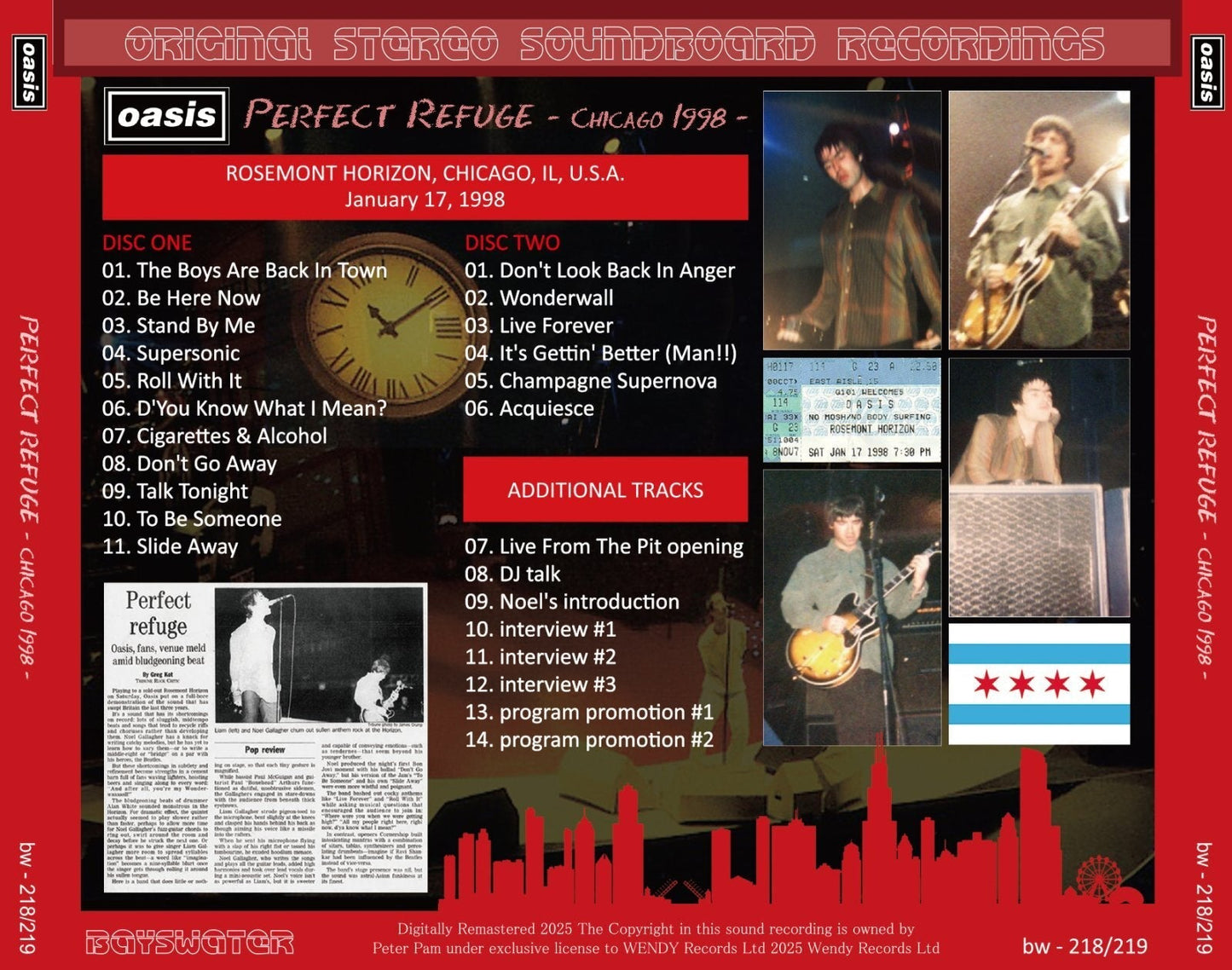 OASIS / 1998 PERFECT REFUGE (2CD)
