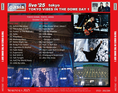 OASIS / 2025 TOKYO VIBES IN THE DOME DAY 1 (2CD)