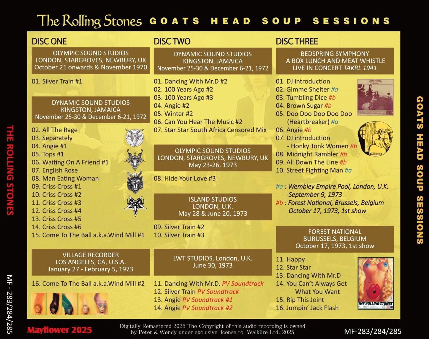THE ROLLING STONES / GOATS HEAD SOUP SESSIONS (3CD)