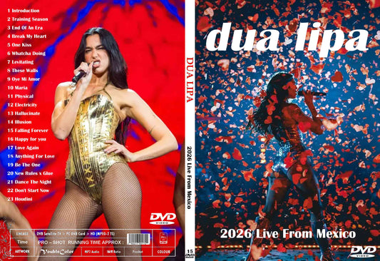 Dua Lipa / 2026 Live From Mexico Labelless white discs (1DVDR)