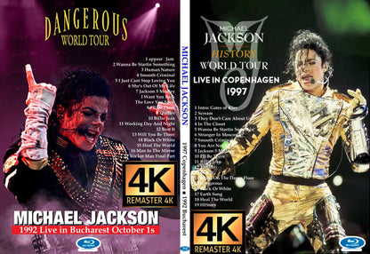 MICHAEL JACKSON / 1997 Live in Copenhagen (4K Remaster) Labelless white discs (1BDR)