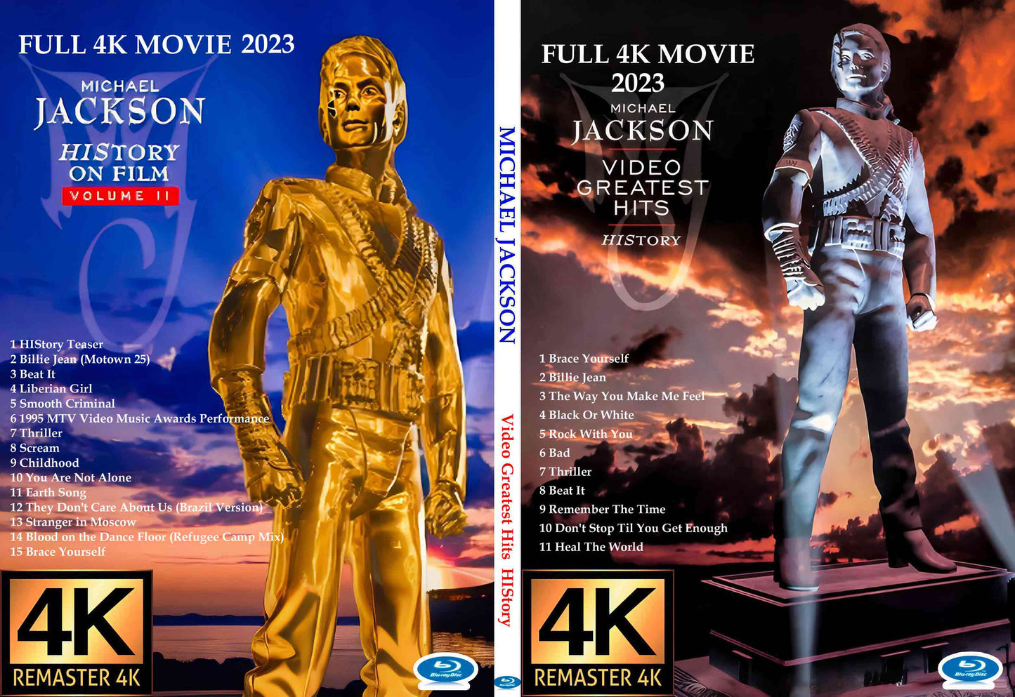 Michael Jackson / Video Greatest Hits HIStory (1BDR) Unprinted white disc
