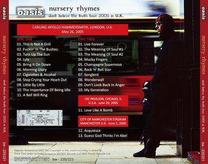 OASIS / 2005 NURSERY RHYMES (2CD)