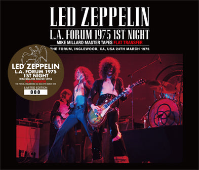 LED ZEPPELIN / L.A.FORUM 1975 1ST NIGHT MIKE MILLARD MASTER TAPES FLAT TRANSFER (3CD)