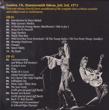 DAVID BOWIE / THE LAST SHOW WE'LL EVER DO Paper jacket SLIPCASE (2CD)