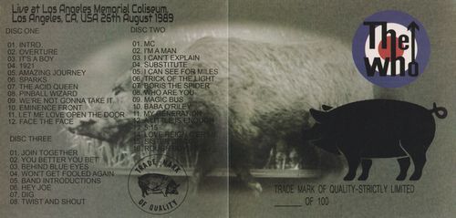 THE WHO / LIVE AT LOS ANGELES MEMORIAL COLISEUM (3CDR)