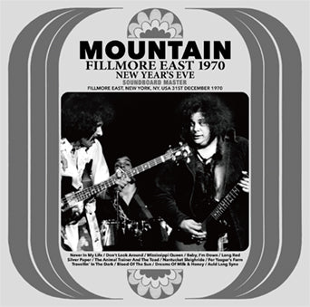 MOUNTAIN / FILLMORE EAST 1970 NEW YEAR'S EVE SOUNDBOARD MASTER STEREO SOUNDBOARD (2CD)