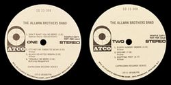 ALLMAN BROTHERS BAND / THE ALLMAN BROTHERS BAND US ORIGINAL GENUINE FIRST PRESSING PROMO COPY EDITION PRESSWELL PRESSING & MAT A/A (1CD)