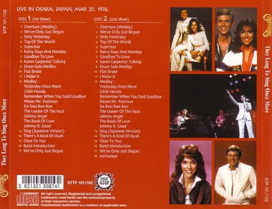 CARPENTERS / THEY LONG TO SING ONCE MORE (2CDR)